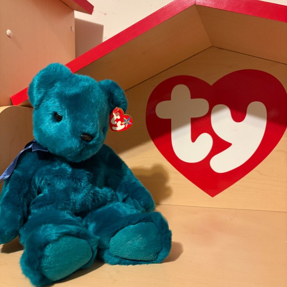 12" BEANIE BUDDIES - by TY - VINTAGE Plush Bear "Teddy"